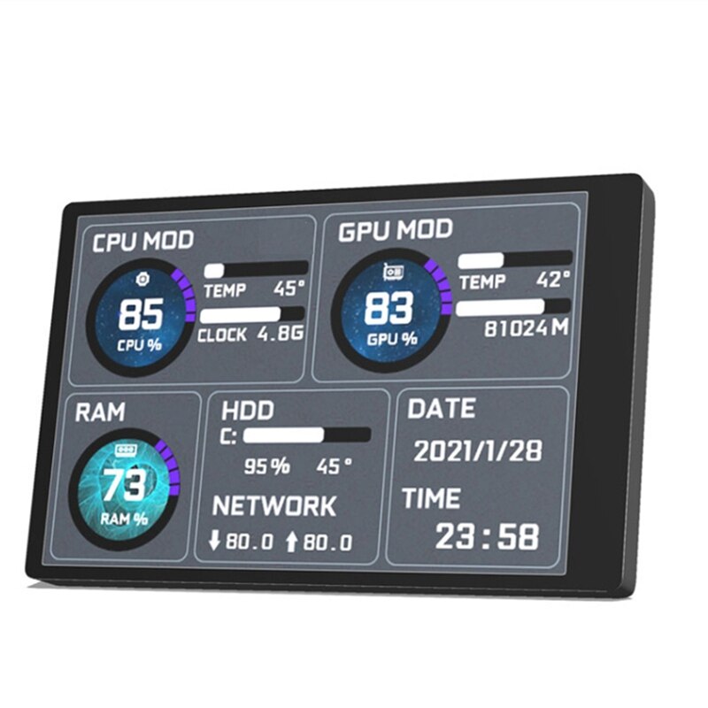 ̴ ITX ̽  ǻ  3.5 ġ IPS TYPE-C  ũ CPU GPU RAM HDD USB ÷ Ӱ AIDA64